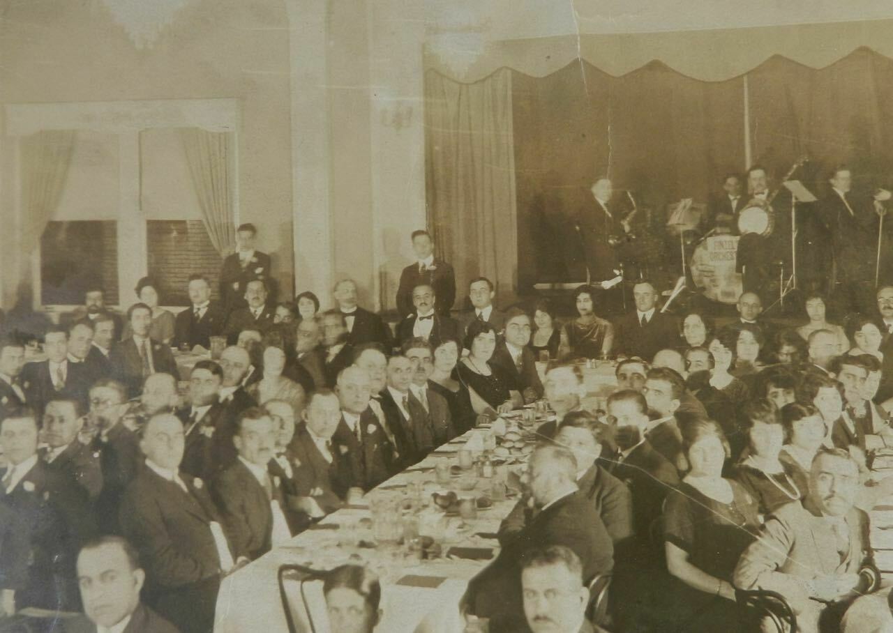 Found - Large Copy of Banquet Photo - Syrian Relief of American (detail)