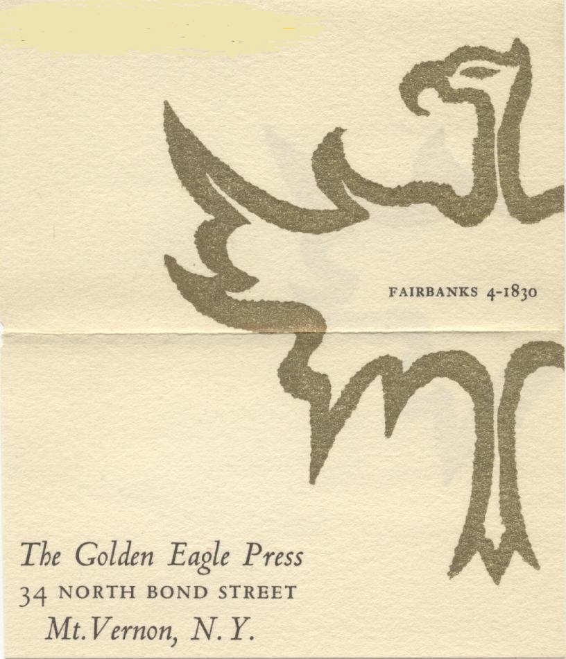 The Golden Eagle Press Logo