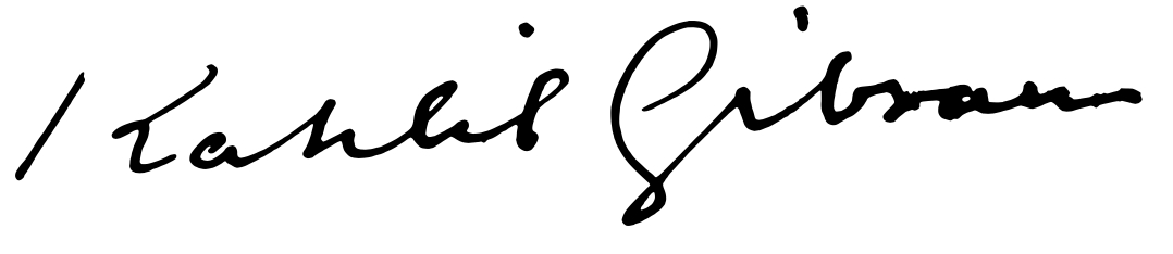English Signature (Kahlil Gibran)