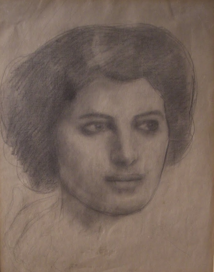 Portrait of May Ziyadeh by Kahlil Gibran