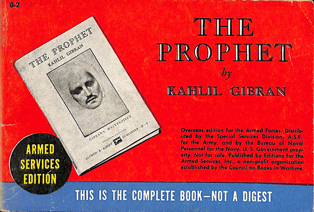 Cover of the Armed Services Edition of “The Prophet”