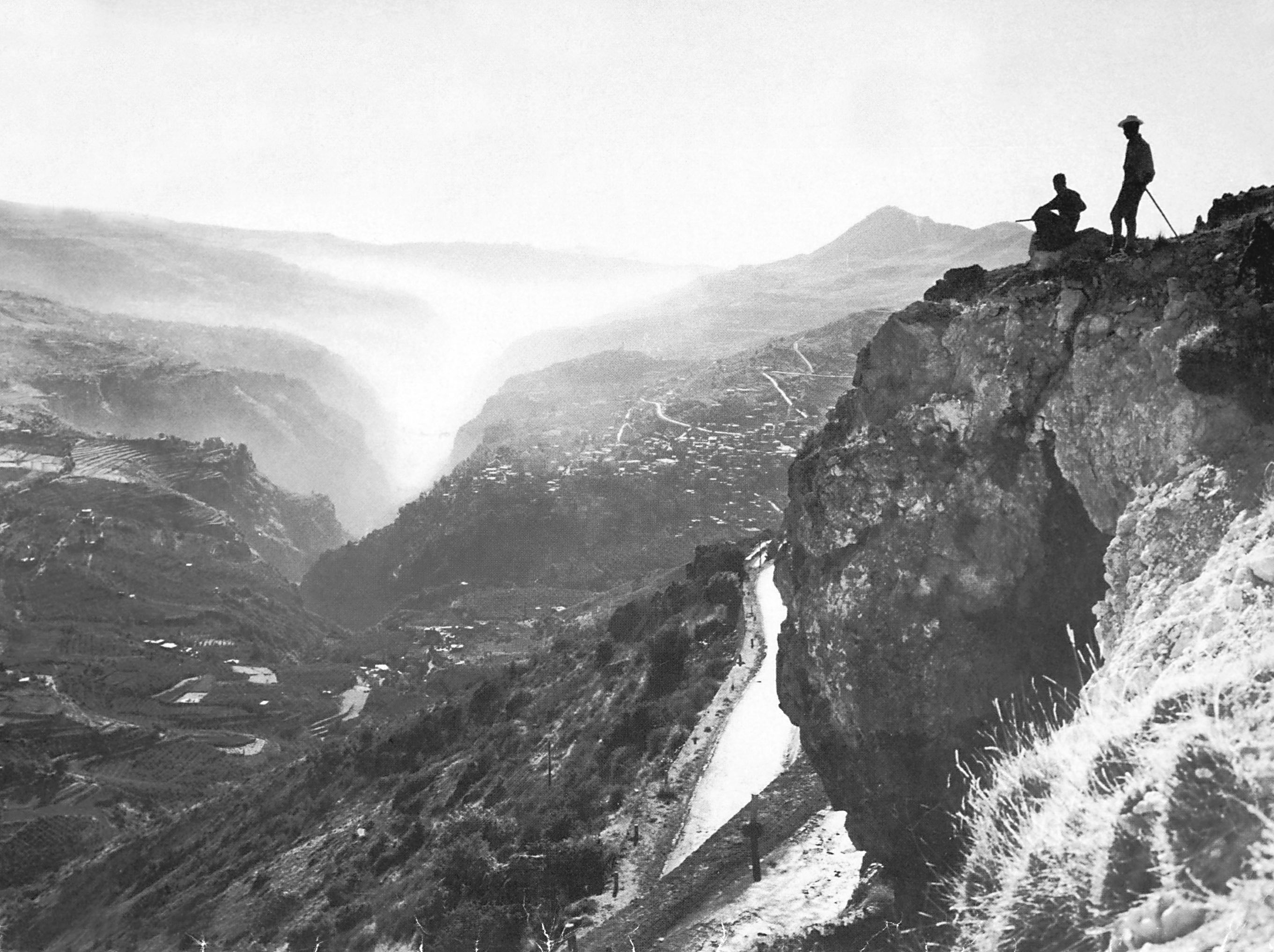 Wadi Qadisha - The Sacred Valley from Bisharri c.1910