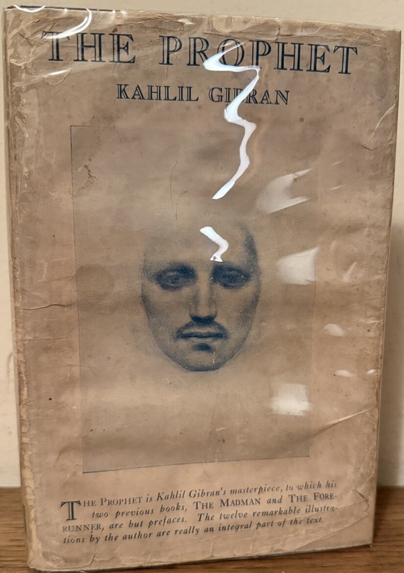 The face of Almustafa as it appears on the cover of The Prophet