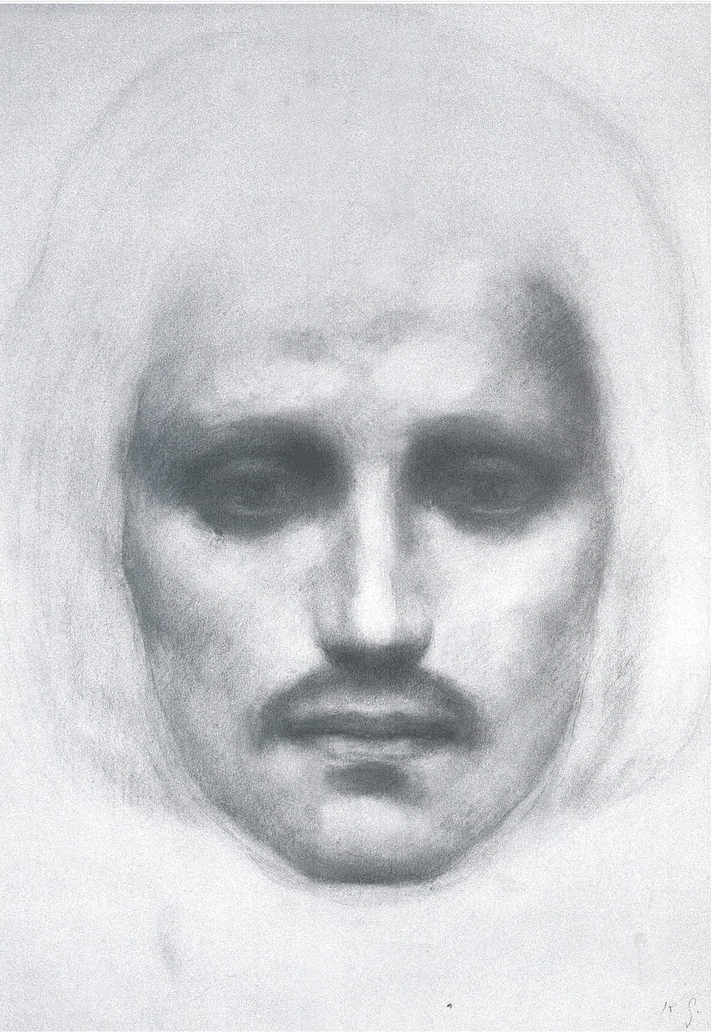 Gibran's original charcoal drawing of Almustafa