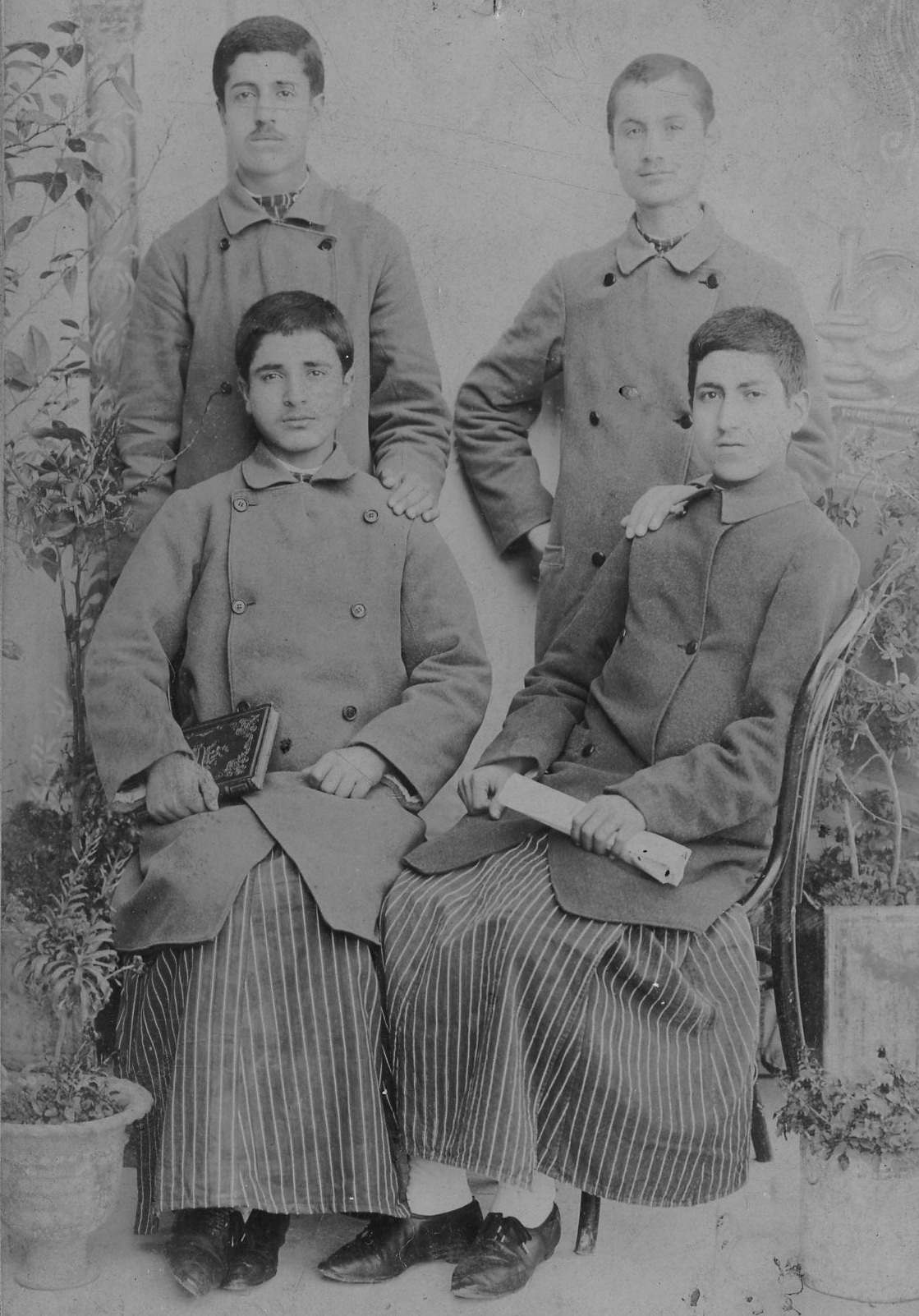 Mikhail Naimy and Naseeb Arida in Nazareth, Palestine, 1902–1904