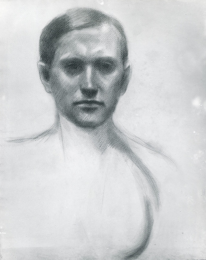 Portrait of Arthur Farwell by Kahlil Gibran