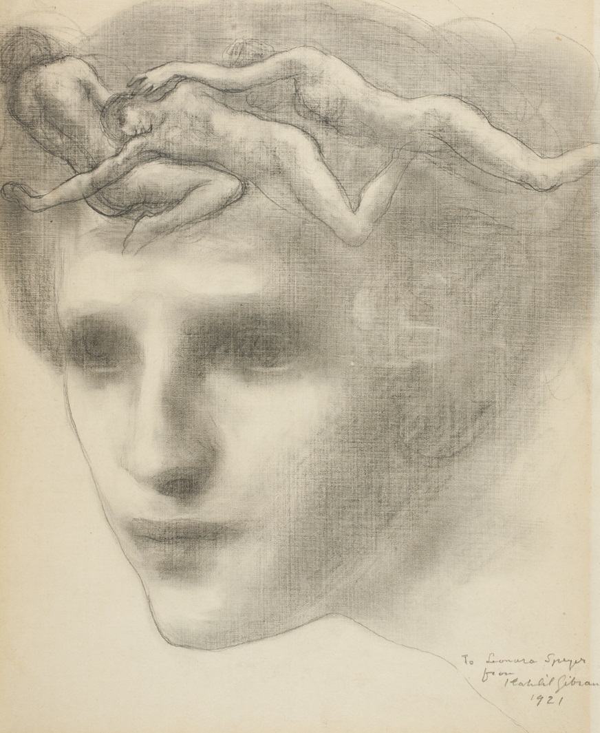 Portrait of Leonora Speyer by Kahlil Gibran, 1921
