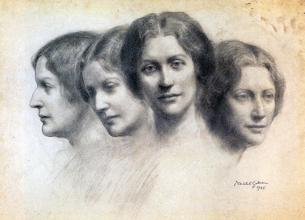 Portrait of Leonora Speyer by Kahlil Gibran, 1925