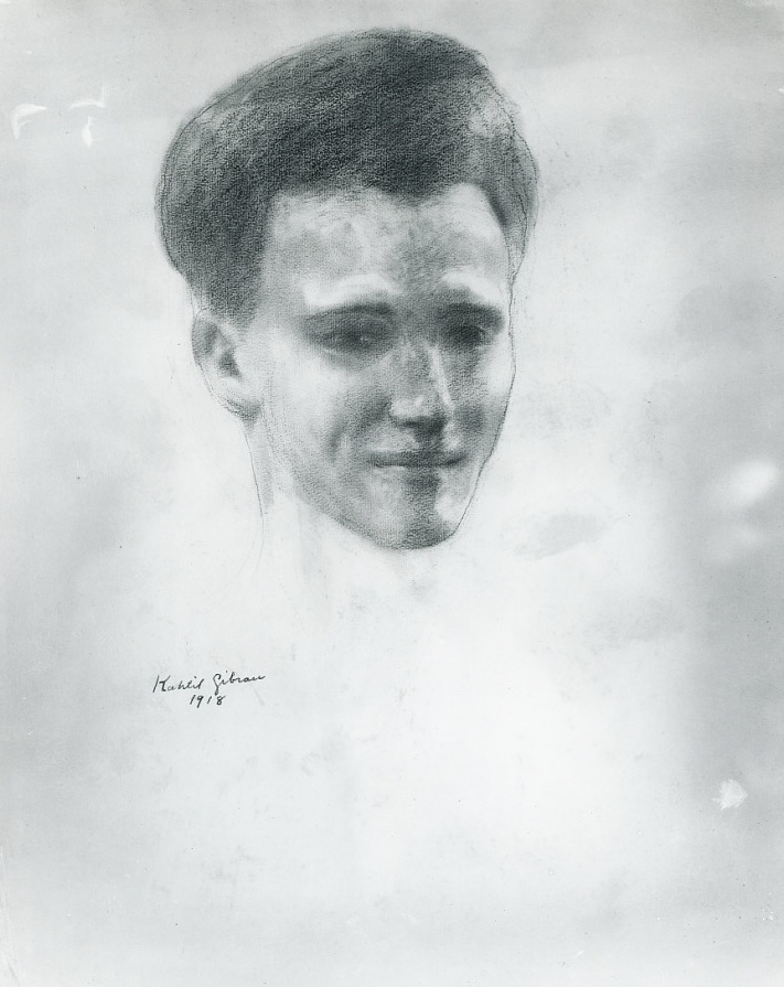 Portrait of Vladimir Resnikoff by Kahlil Gibran
