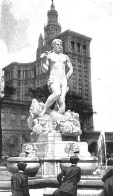 Frederick William MacMonnies, Civic Virtue Triumphant Over Unrighteousness, marble, 1922