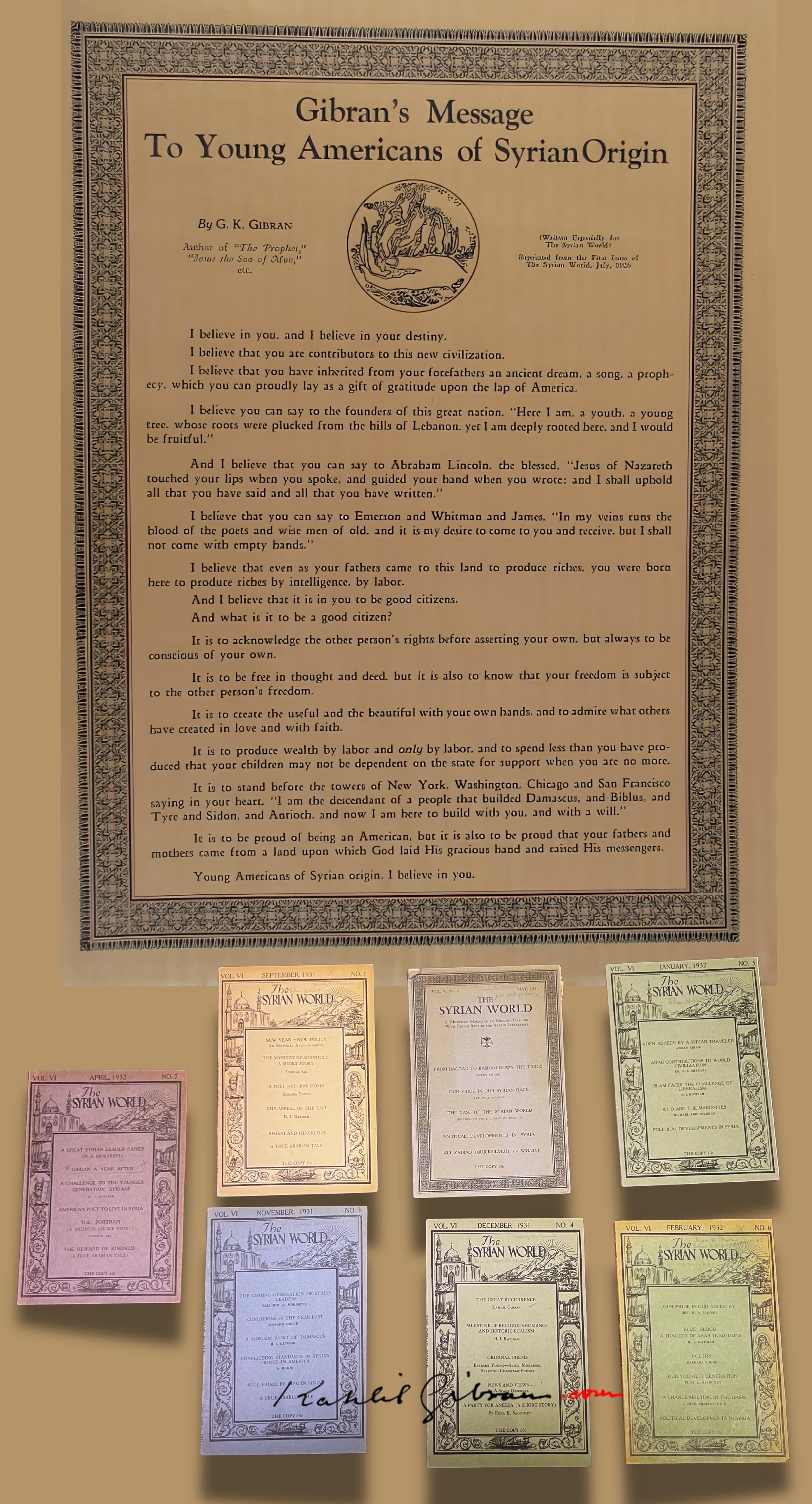 young syrians poem syrian world 1926