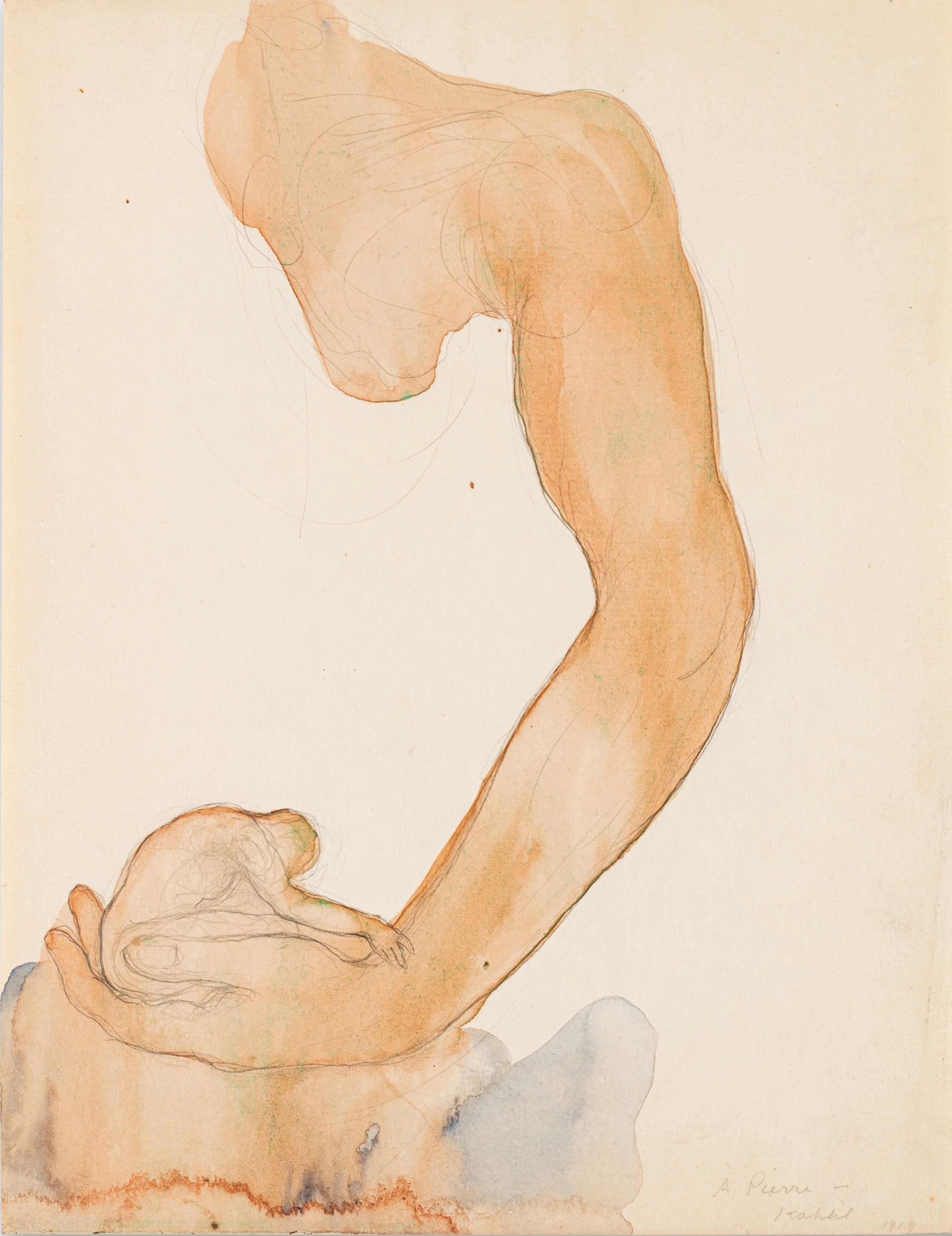 Front side of the watercolour