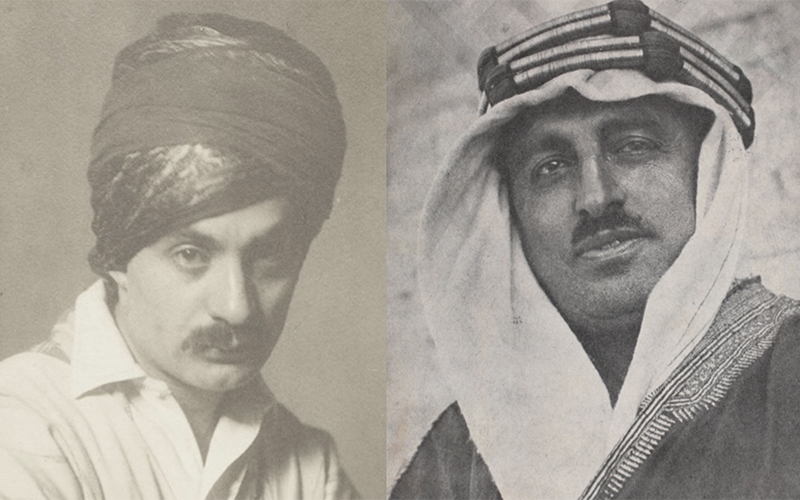 Two Moorish Gentlemen in Arab Attire: Gibran and Rihani at a Costume Dinner in London